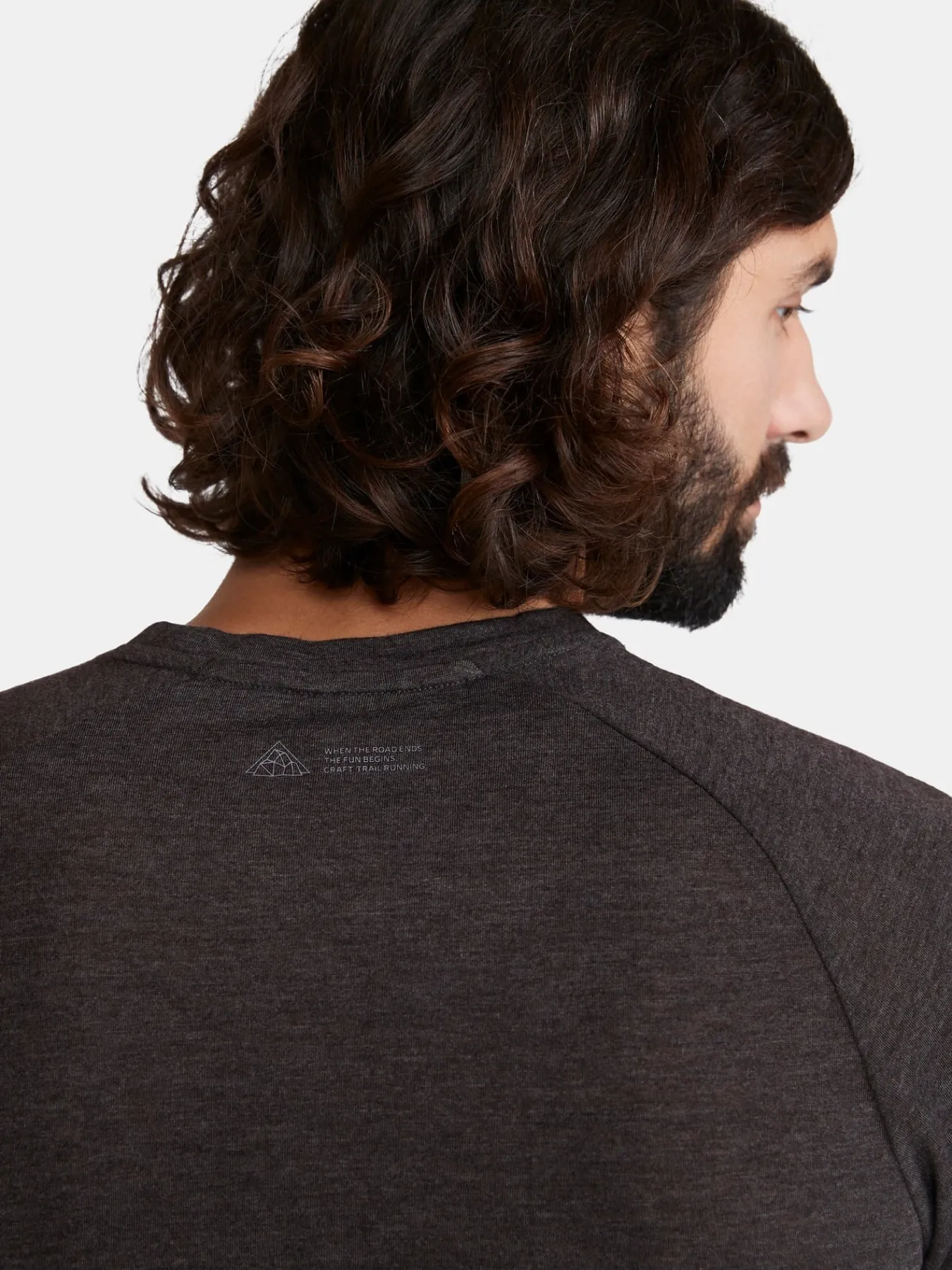 T-Skjorter & Singleter|Løping>Craft Sportswear ADV Trail Wool Ss Tee M Black Melange