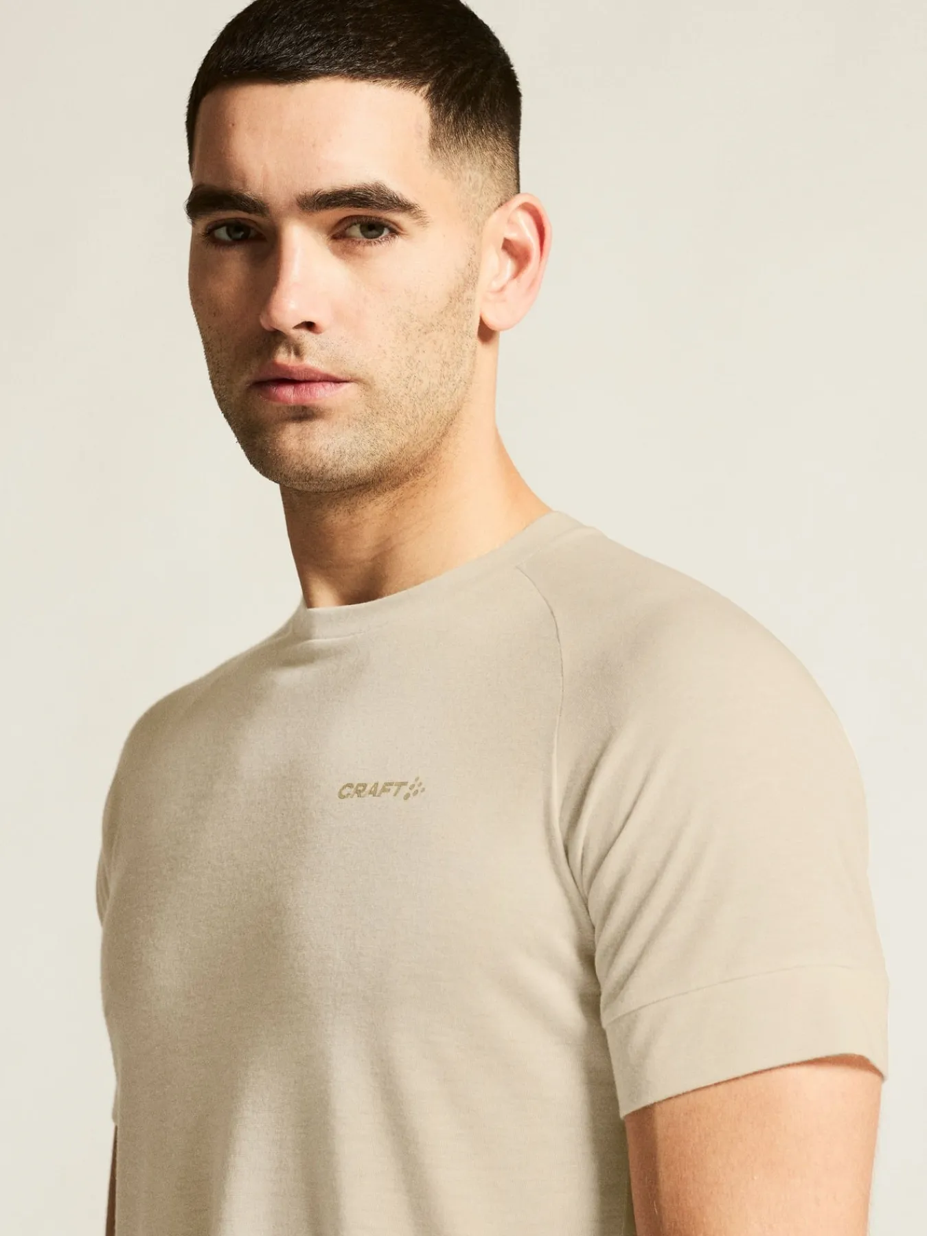 T-Skjorter & Singleter|Løping>Craft Sportswear ADV Trail Wool Ss Tee M Tofu Melange