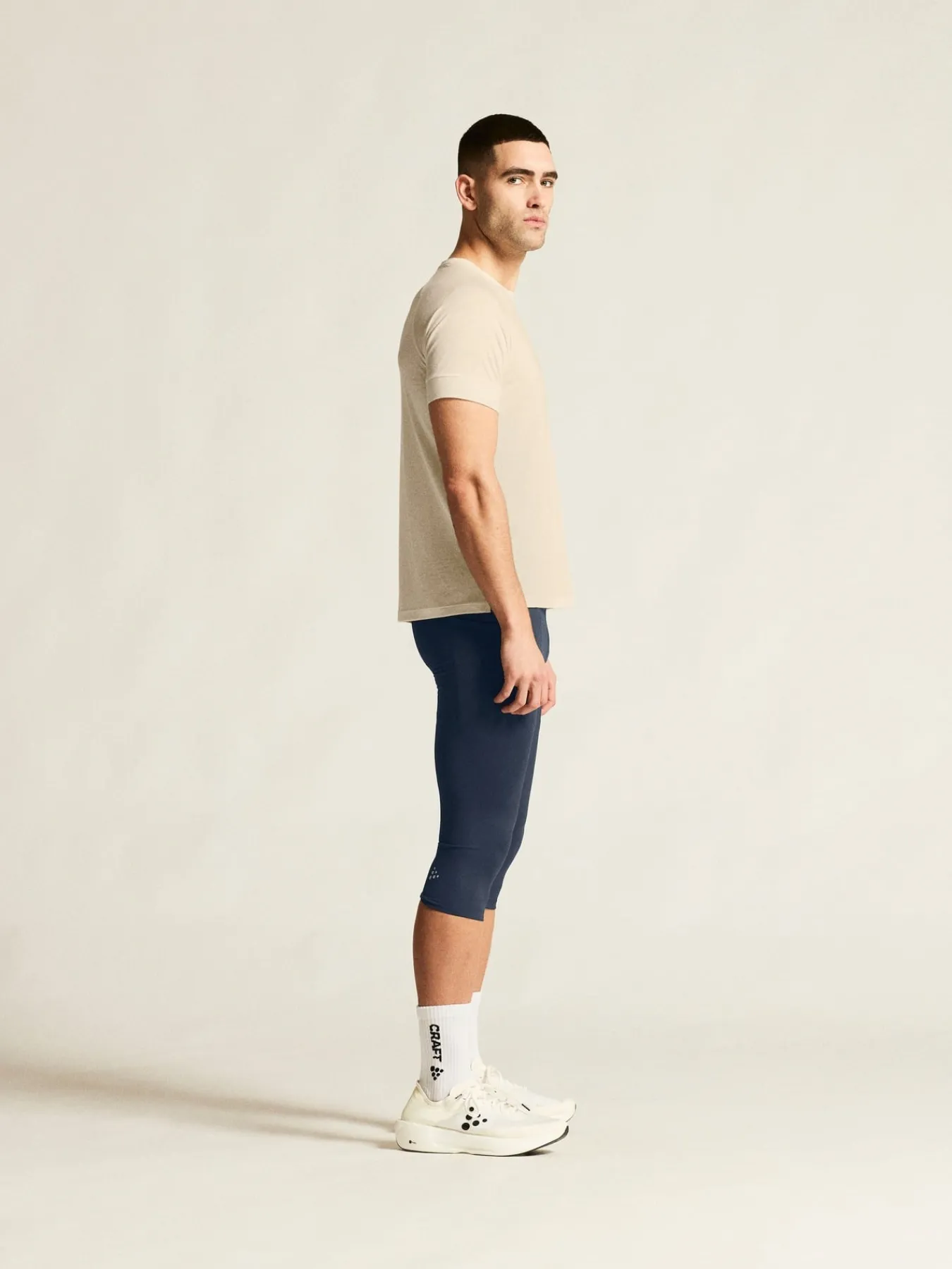 T-Skjorter & Singleter|Løping>Craft Sportswear ADV Trail Wool Ss Tee M Tofu Melange