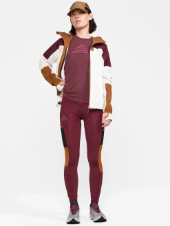 T-Skjorter & Singleter|Løping>Craft Sportswear ADV Trail Wool Ss Tee W Punsch-Melange