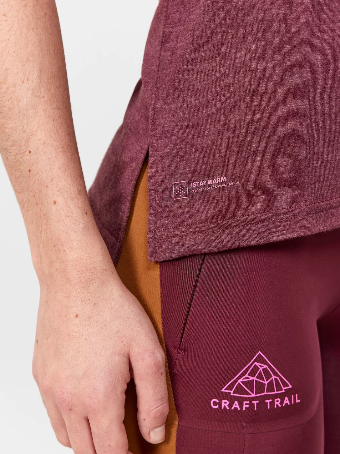 T-Skjorter & Singleter|Løping>Craft Sportswear ADV Trail Wool Ss Tee W Punsch-Melange