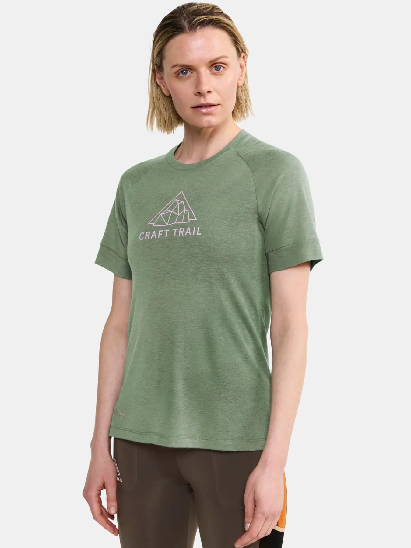 T-Skjorter & Singleter|Løping>Craft Sportswear ADV Trail Wool Ss Tee W Thyme-Melange