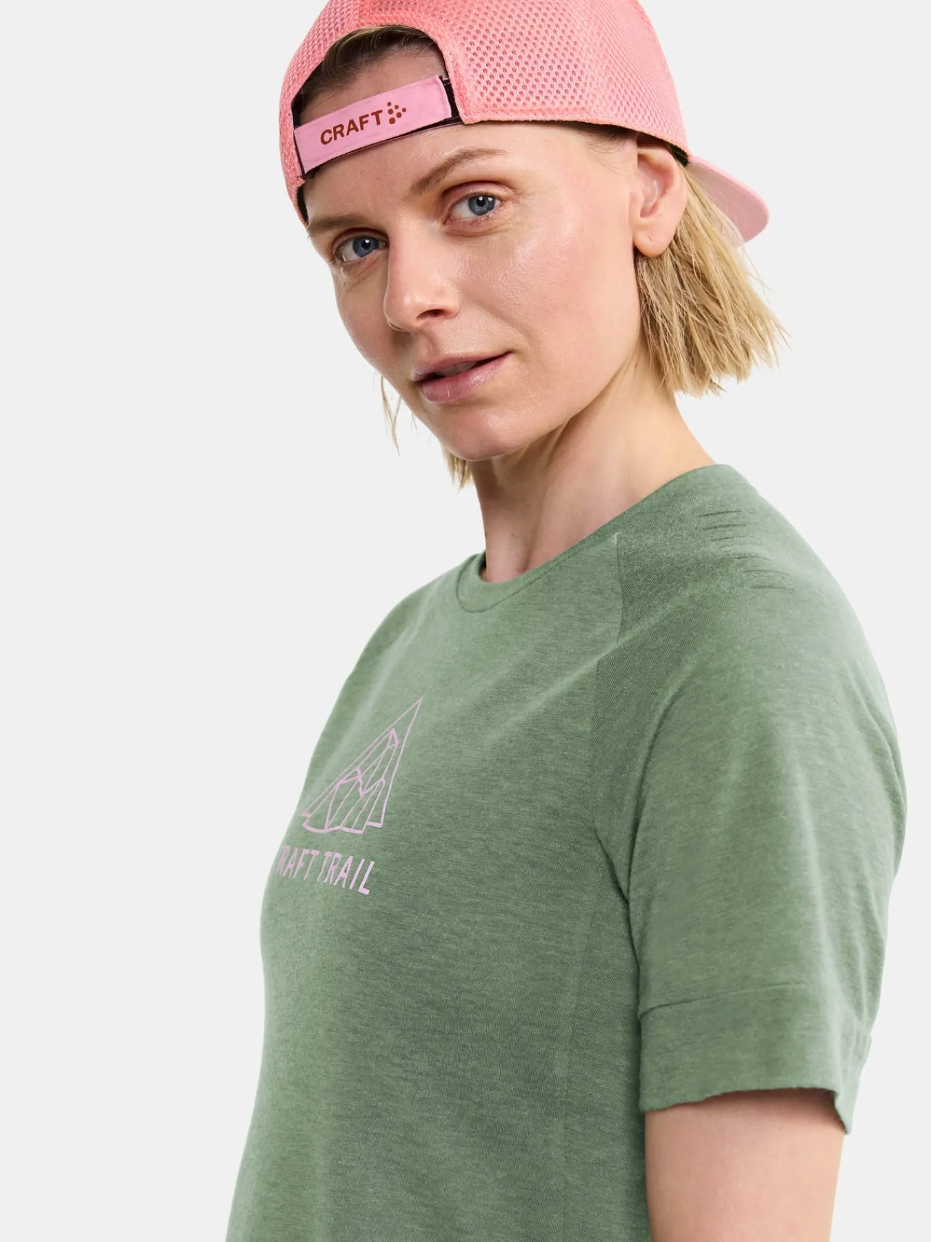 T-Skjorter & Singleter|Løping>Craft Sportswear ADV Trail Wool Ss Tee W Thyme-Melange