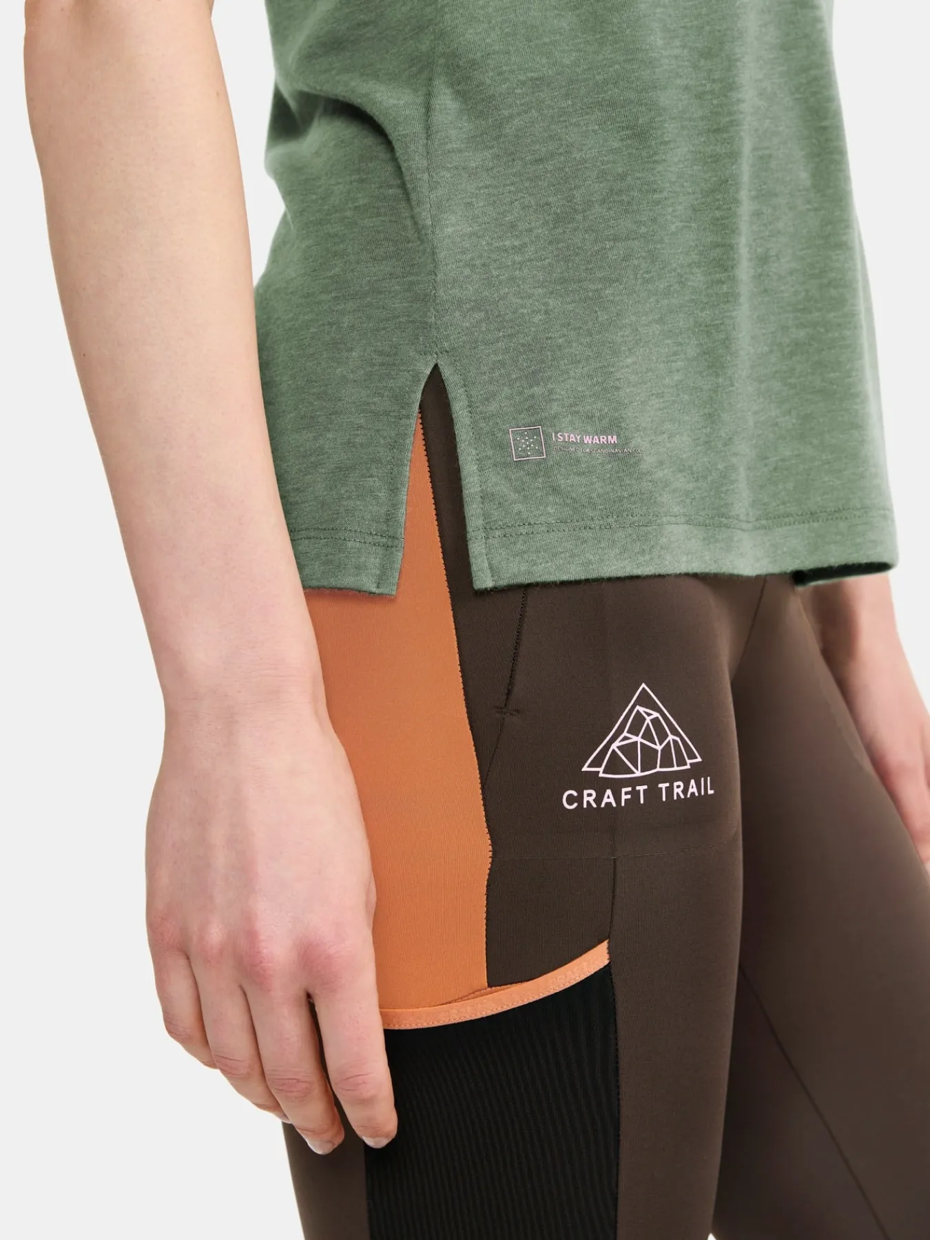 T-Skjorter & Singleter|Løping>Craft Sportswear ADV Trail Wool Ss Tee W Thyme-Melange