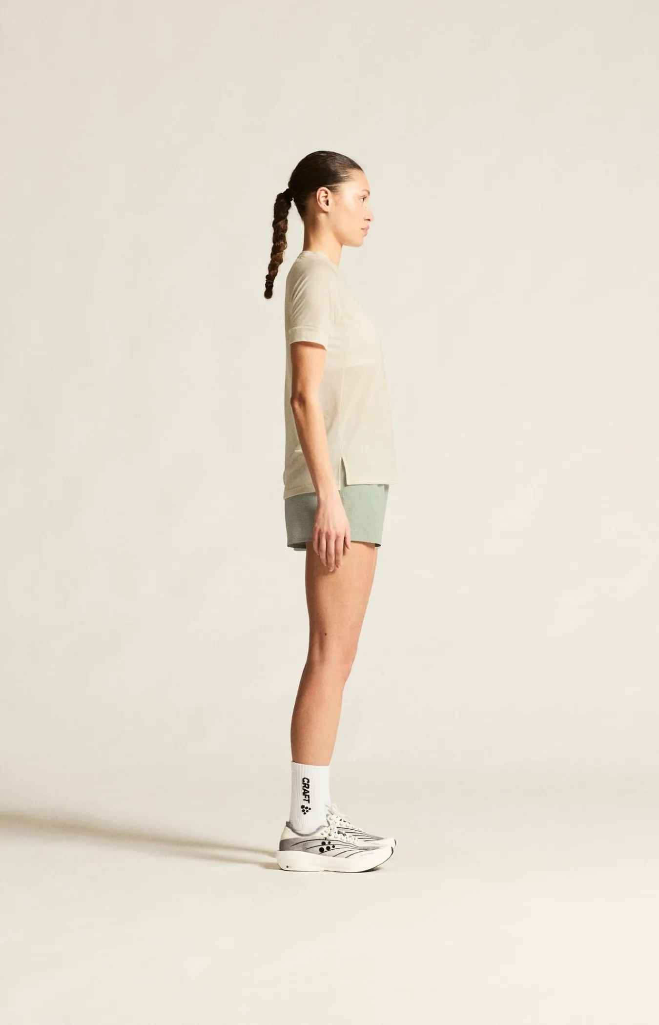 T-Skjorter & Singleter|Løping>Craft Sportswear ADV Trail Wool Ss Tee W Tofu Melange