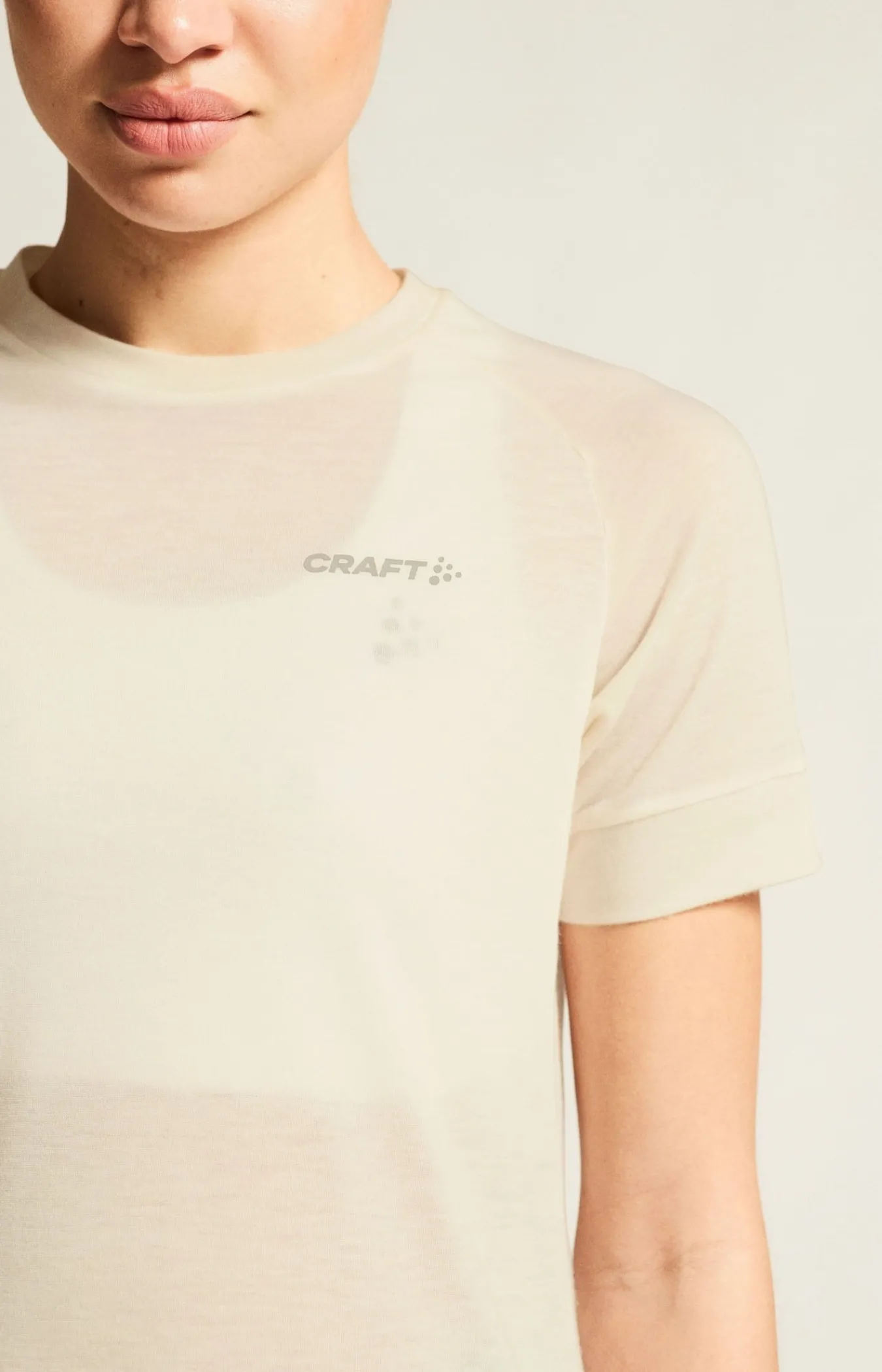 T-Skjorter & Singleter|Løping>Craft Sportswear ADV Trail Wool Ss Tee W Tofu Melange