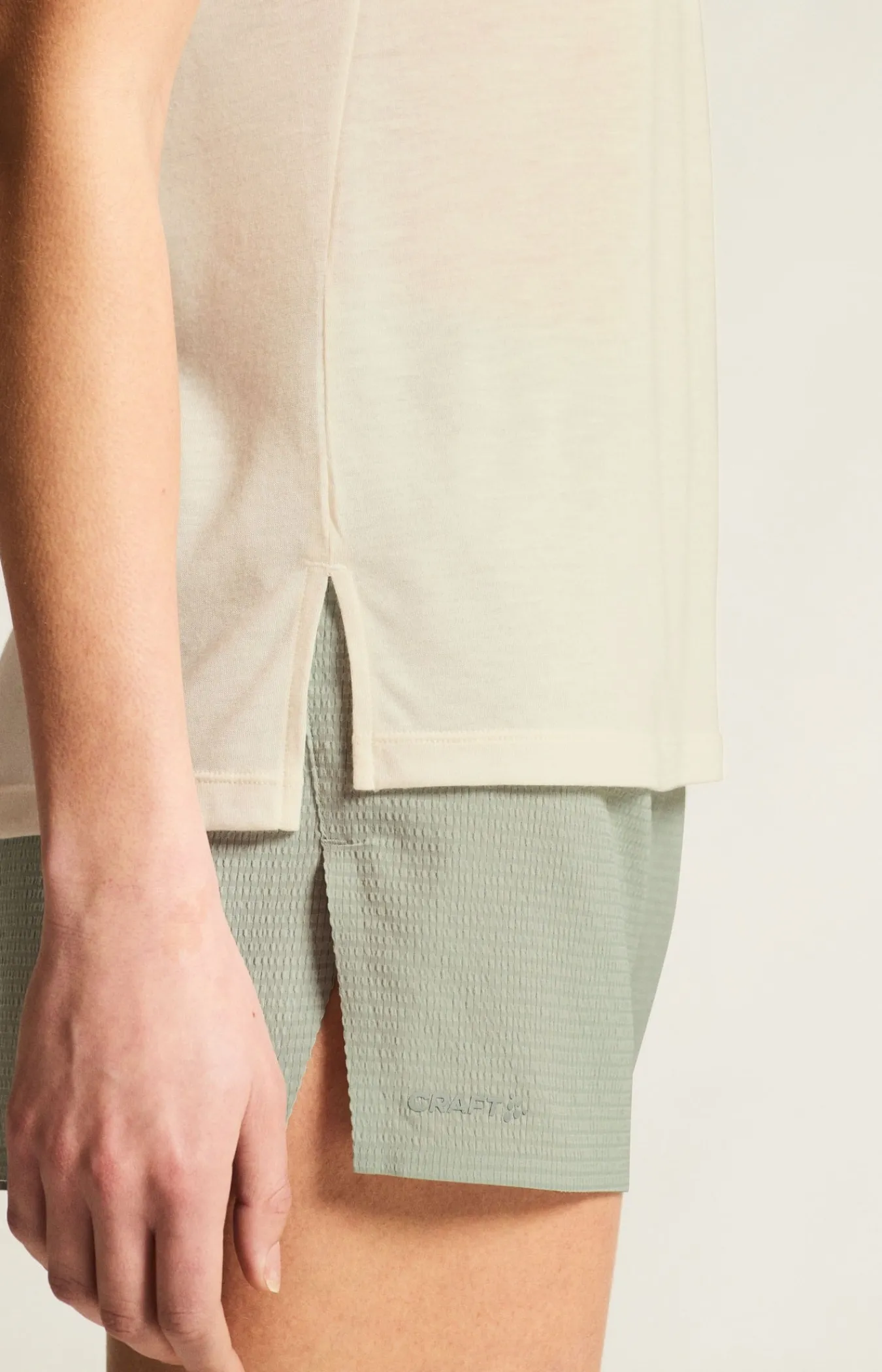 T-Skjorter & Singleter|Løping>Craft Sportswear ADV Trail Wool Ss Tee W Tofu Melange