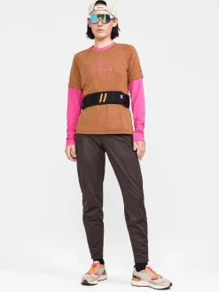 T-Skjorter & Singleter|Løping>Craft Sportswear ADV Trail Wool Ss Tee W Roots-Melange
