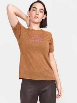 T-Skjorter & Singleter|Løping>Craft Sportswear ADV Trail Wool Ss Tee W Roots-Melange