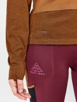 Gensere|Løping>Craft Sportswear ADV Trail Wool Wind LS Tee W Roots-Melange