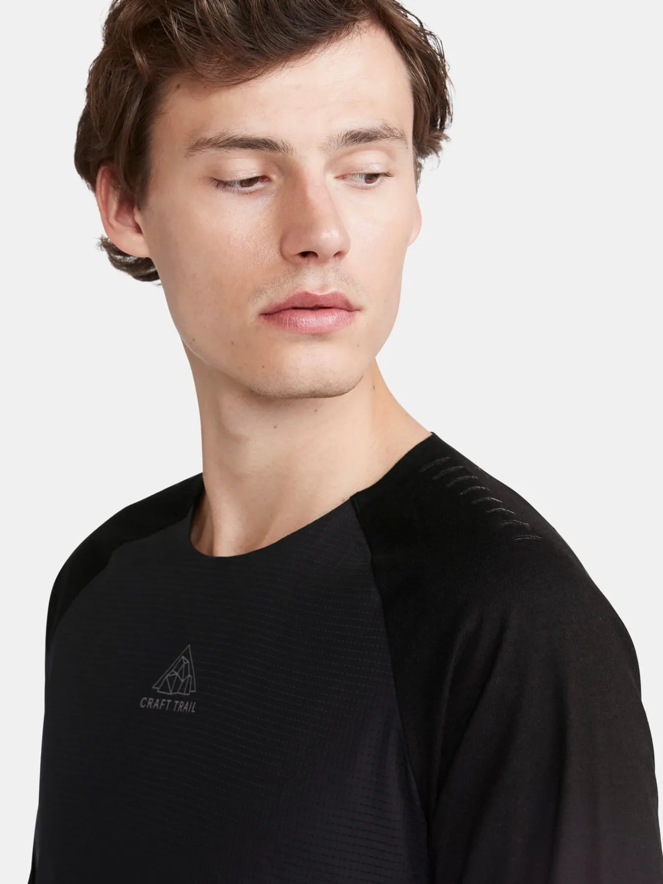 T-Skjorter & Singleter|Løping>Craft Sportswear ADV Trail Wool Wind LS Tee M Black-Melange
