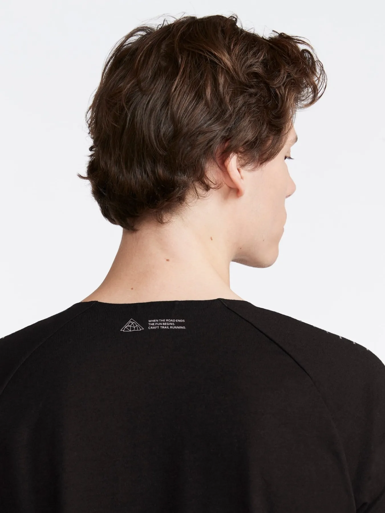 T-Skjorter & Singleter|Løping>Craft Sportswear ADV Trail Wool Wind LS Tee M Black-Melange