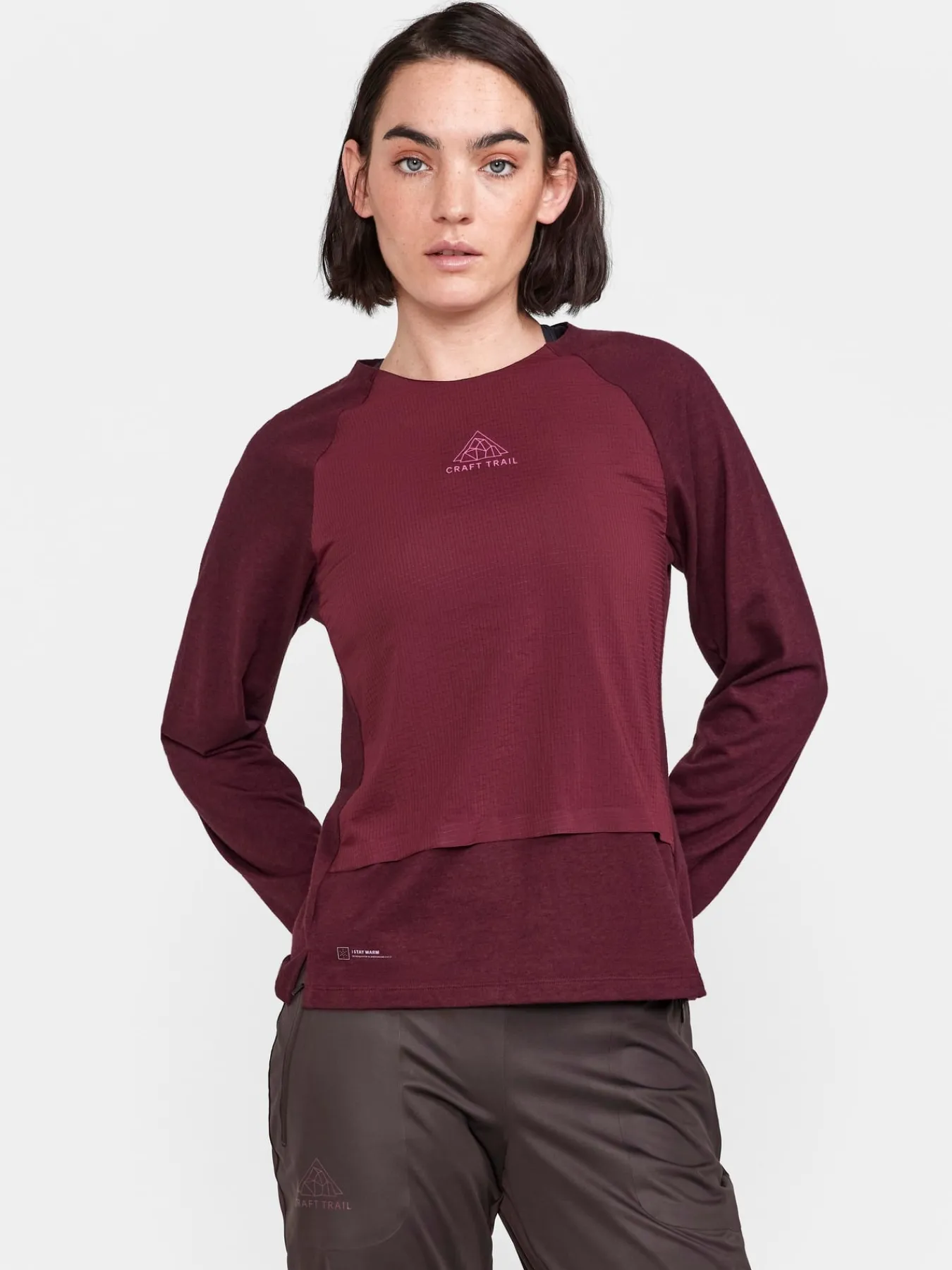 Gensere|Løping>Craft Sportswear ADV Trail Wool Wind LS Tee W Punsch-Melange