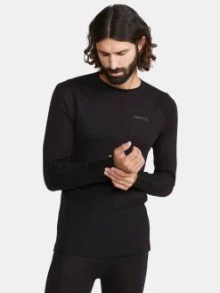 T-Skjorter & Singleter|Ull- & Superundertøy>Craft Sportswear ADV Wool Merino RN LS M Black