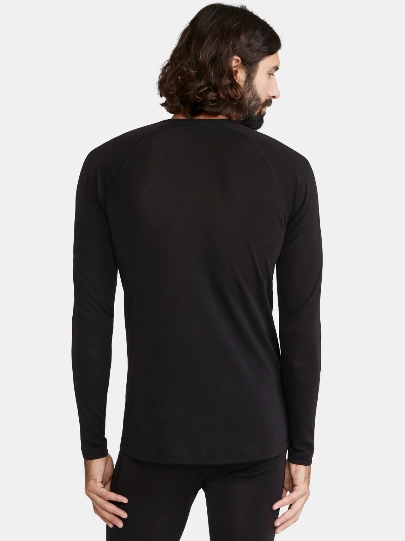 T-Skjorter & Singleter|Ull- & Superundertøy>Craft Sportswear ADV Wool Merino RN LS M Black