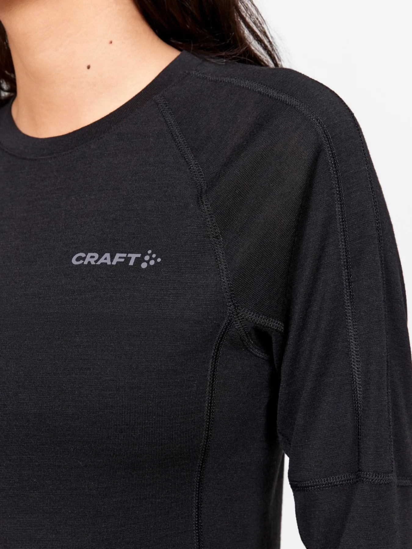 Gensere|Ull- & Superundertøy>Craft Sportswear ADV Wool Merino RN LS W Black