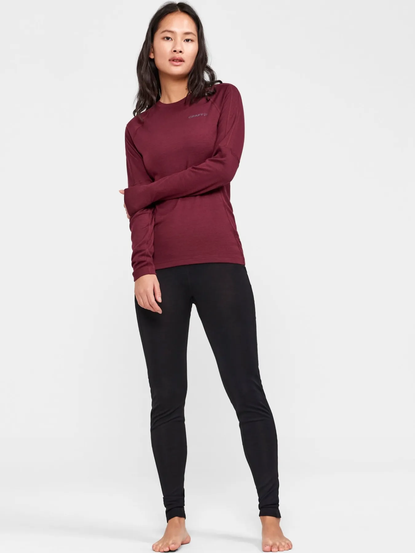 Gensere|Ull- & Superundertøy>Craft Sportswear ADV Wool Merino RN LS W Punsch