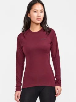Gensere|Ull- & Superundertøy>Craft Sportswear ADV Wool Merino RN LS W Punsch