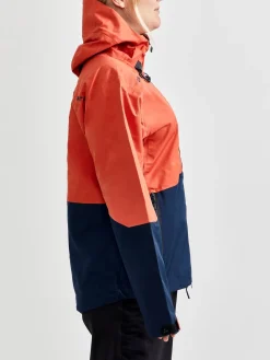 Jakker & Vester>Craft Sportswear Block shell jkt W Pepper/Dark Navy