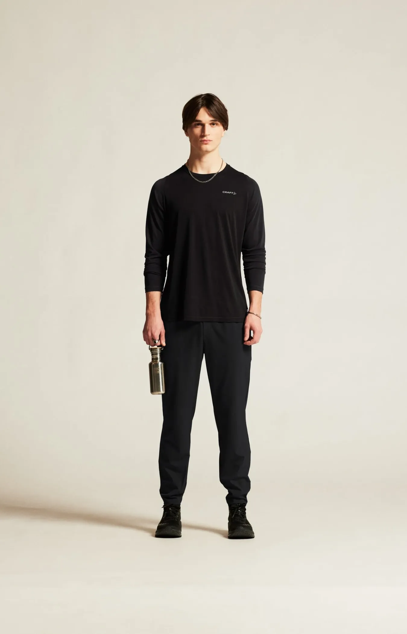 T-Skjorter & Singleter|Trening>Craft Sportswear Collective Bi-Blend Ls Tee M Black