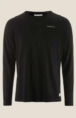 T-Skjorter & Singleter|Trening>Craft Sportswear Collective Bi-Blend Ls Tee M Black