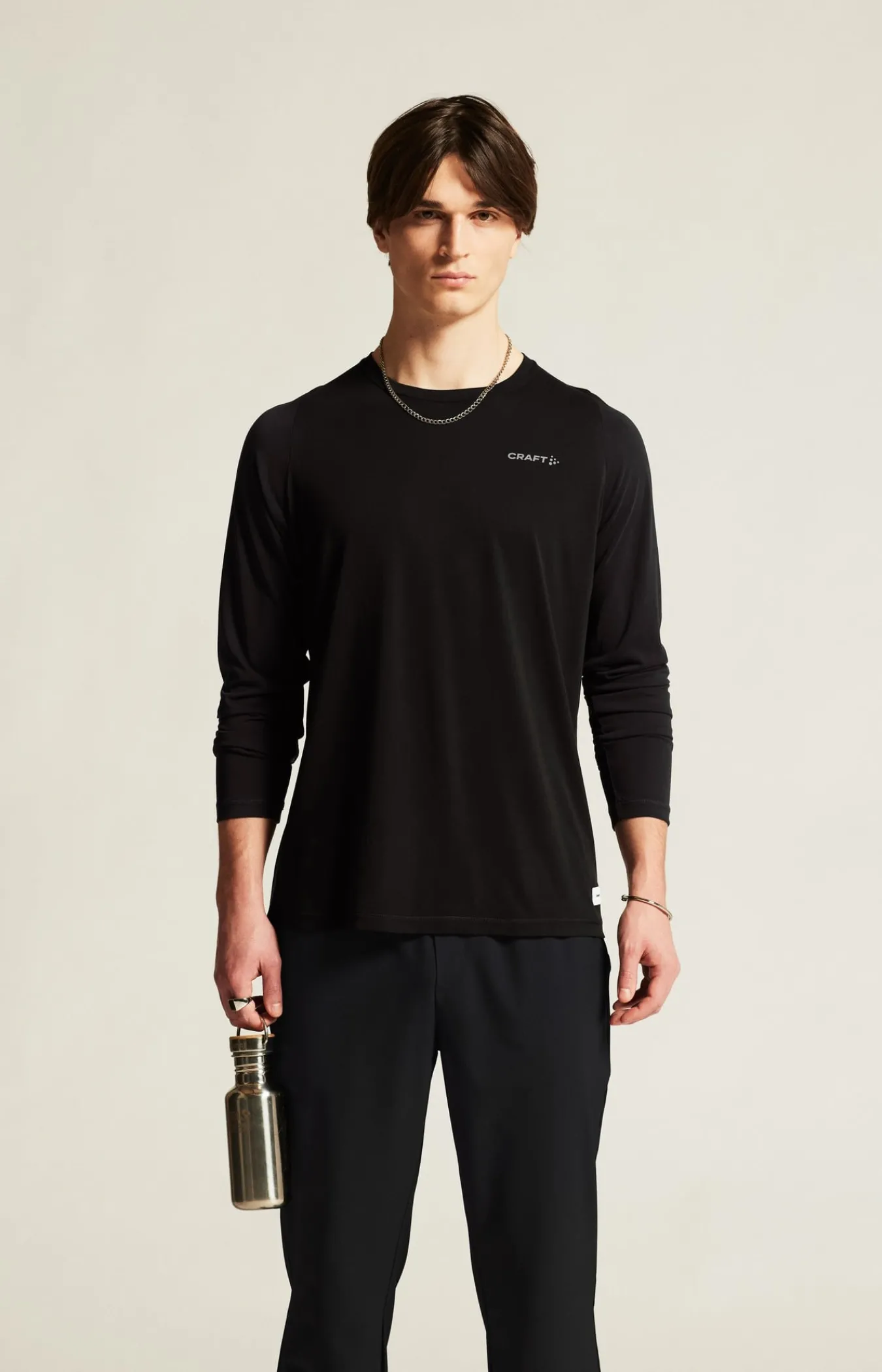 T-Skjorter & Singleter|Trening>Craft Sportswear Collective Bi-Blend Ls Tee M Black