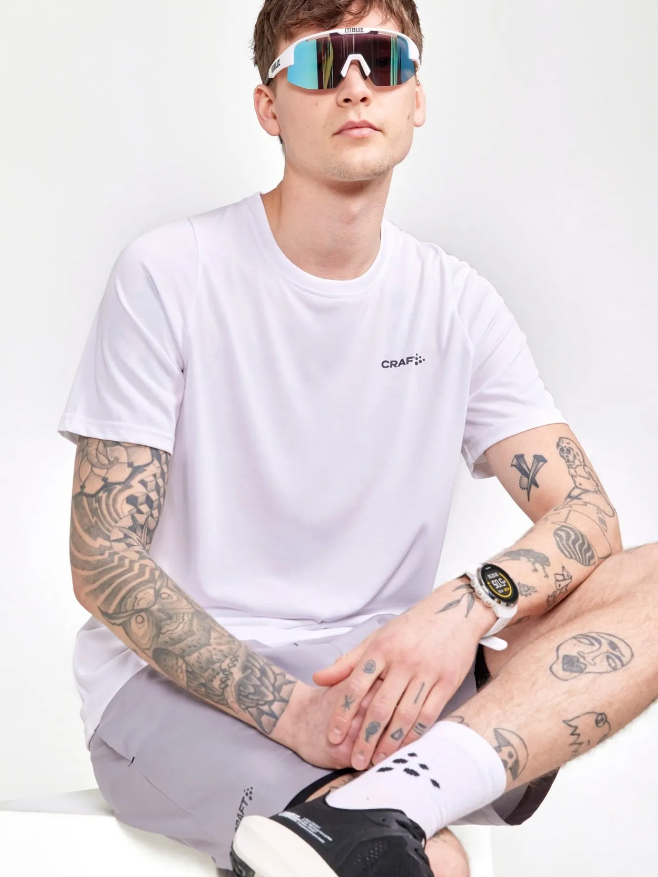 T-Skjorter & Singleter|Trening>Craft Sportswear Collective Bi-Blend Ss Tee M White
