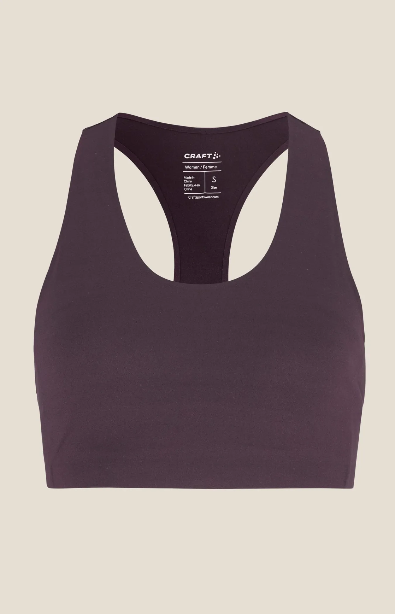 Undertøy|Trening>Craft Sportswear Collective Padded Sports Bra W Dk Plum
