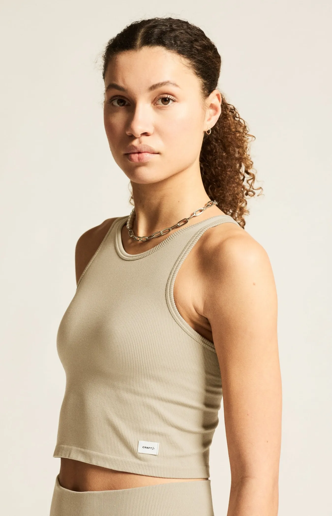 T-Skjorter & Singleter|Trening>Craft Sportswear Collective Rib Tank Top W Hay