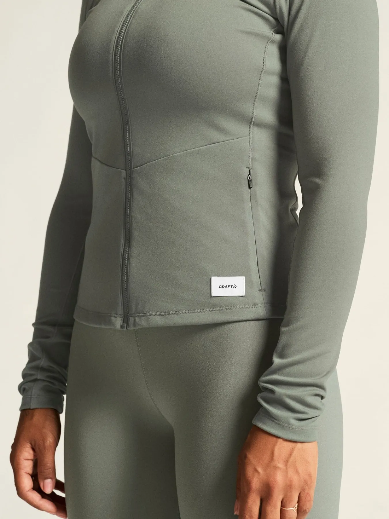 Gensere|Trening>Craft Sportswear Collective Zip Sweater W Leaf