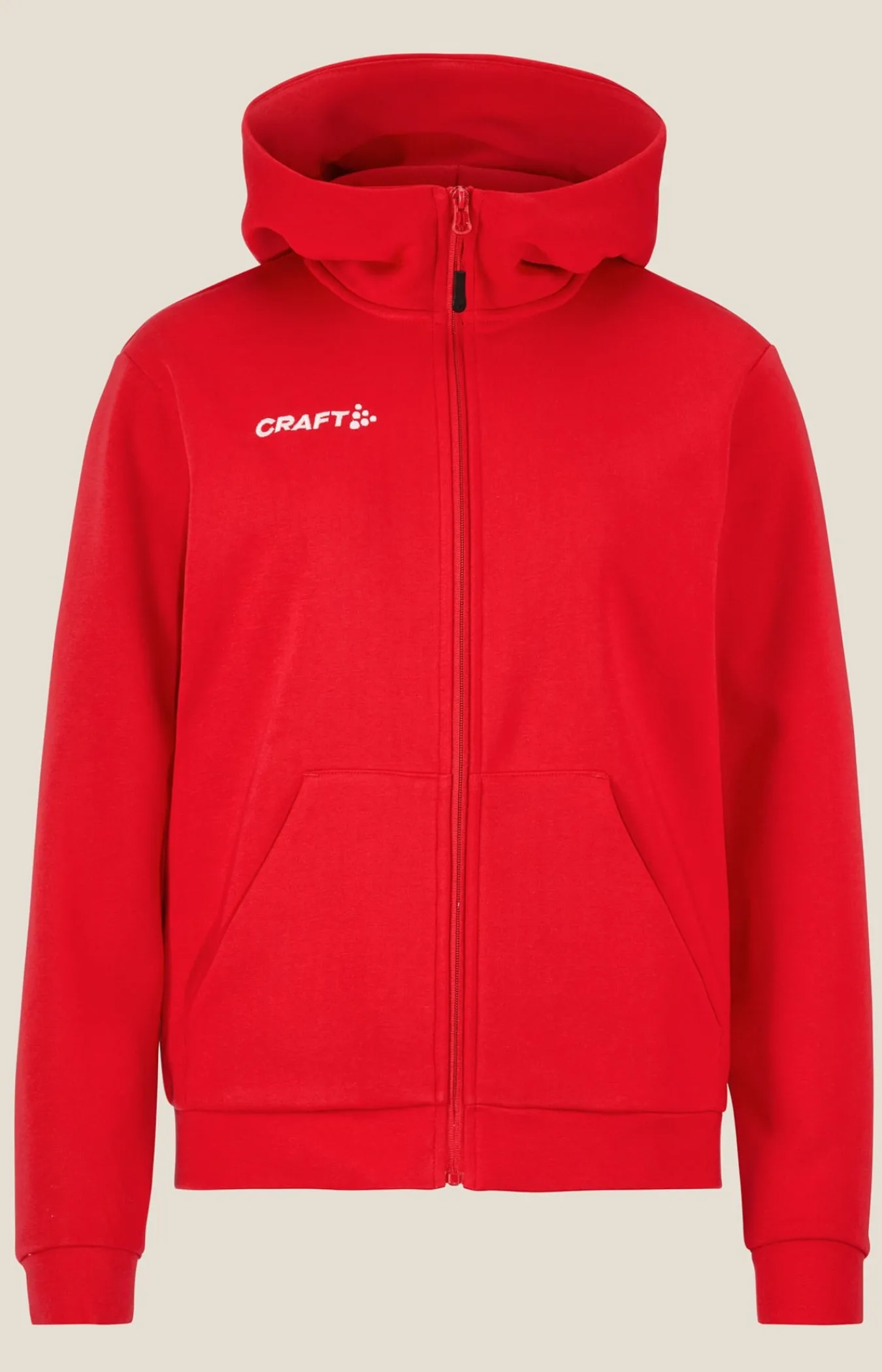 Gensere>Craft Sportswear Community 2.0 Logo Fz Hoodie W Bright red