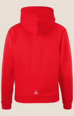 Gensere>Craft Sportswear Community 2.0 Logo Fz Hoodie W Bright red