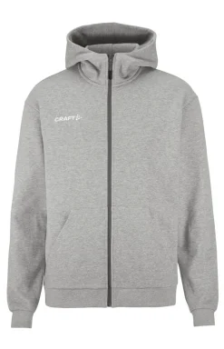 Gensere>Craft Sportswear Community 2.0 Logo Fz Hoodie M Grey melange