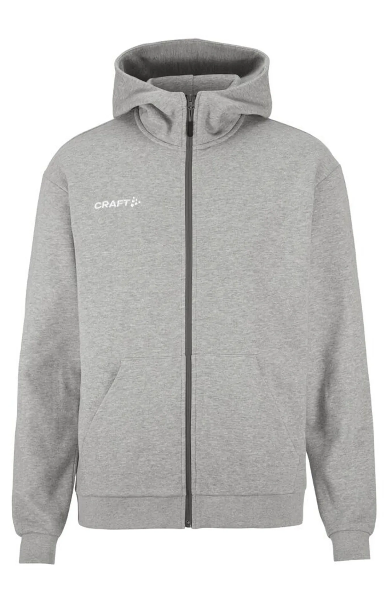 Gensere>Craft Sportswear Community 2.0 Logo Fz Hoodie M Grey melange