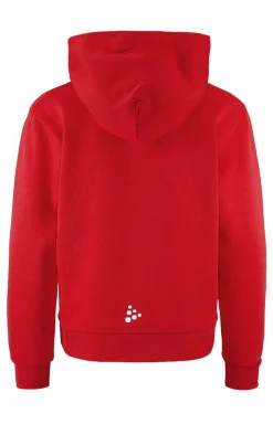 Gensere>Craft Sportswear Community 2.0 Logo Hoodie Jr Bright red