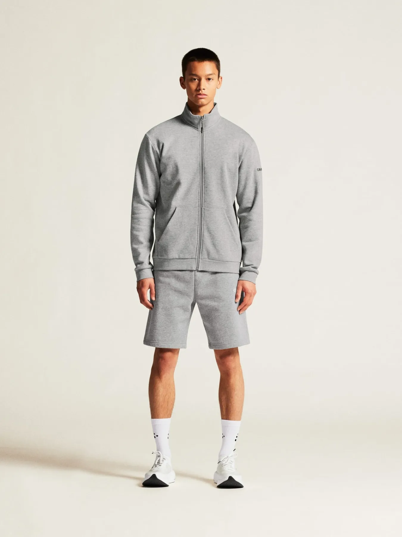 Gensere>Craft Sportswear Community 2.0 Zip Jkt M Grey melange