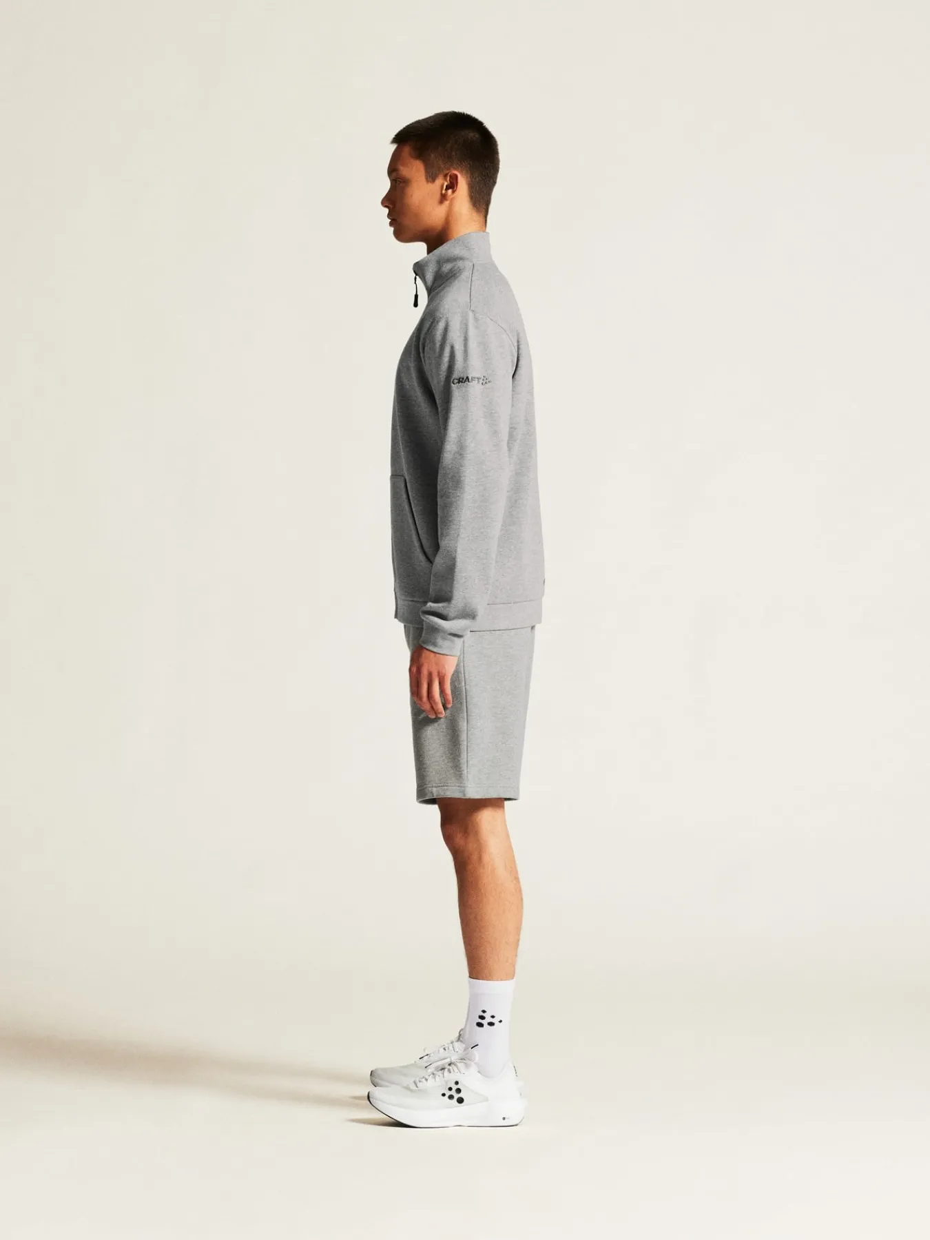 Gensere>Craft Sportswear Community 2.0 Zip Jkt M Grey melange