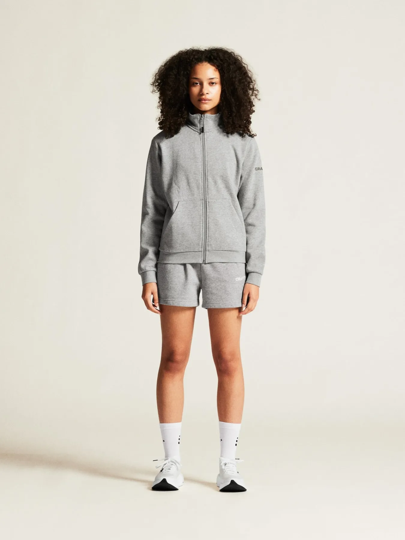 Gensere>Craft Sportswear Community 2.0 Zip Jkt W Grey melange