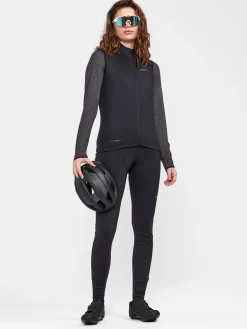 Gensere|Sykling>Craft Sportswear Core Bike Essence Wool LS Jersey W Black-Melange