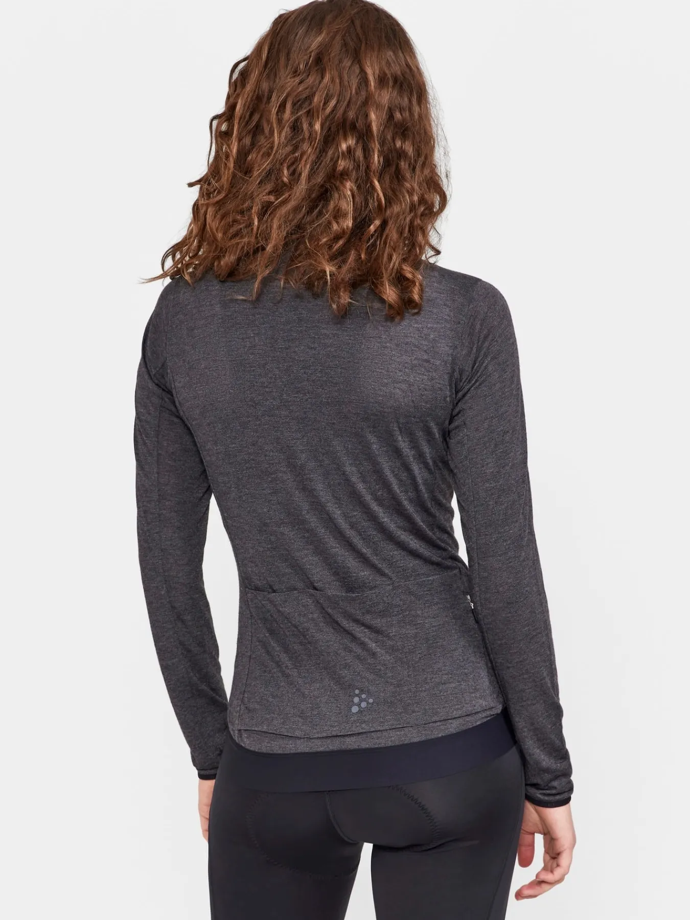 Gensere|Sykling>Craft Sportswear Core Bike Essence Wool LS Jersey W Black-Melange