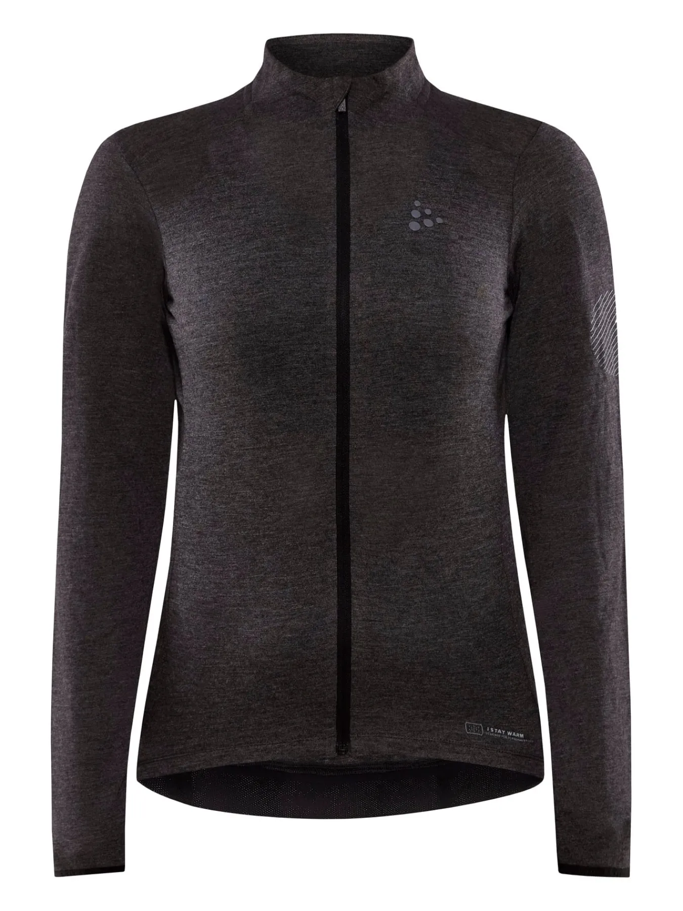 Gensere|Sykling>Craft Sportswear Core Bike Essence Wool LS Jersey W Black-Melange