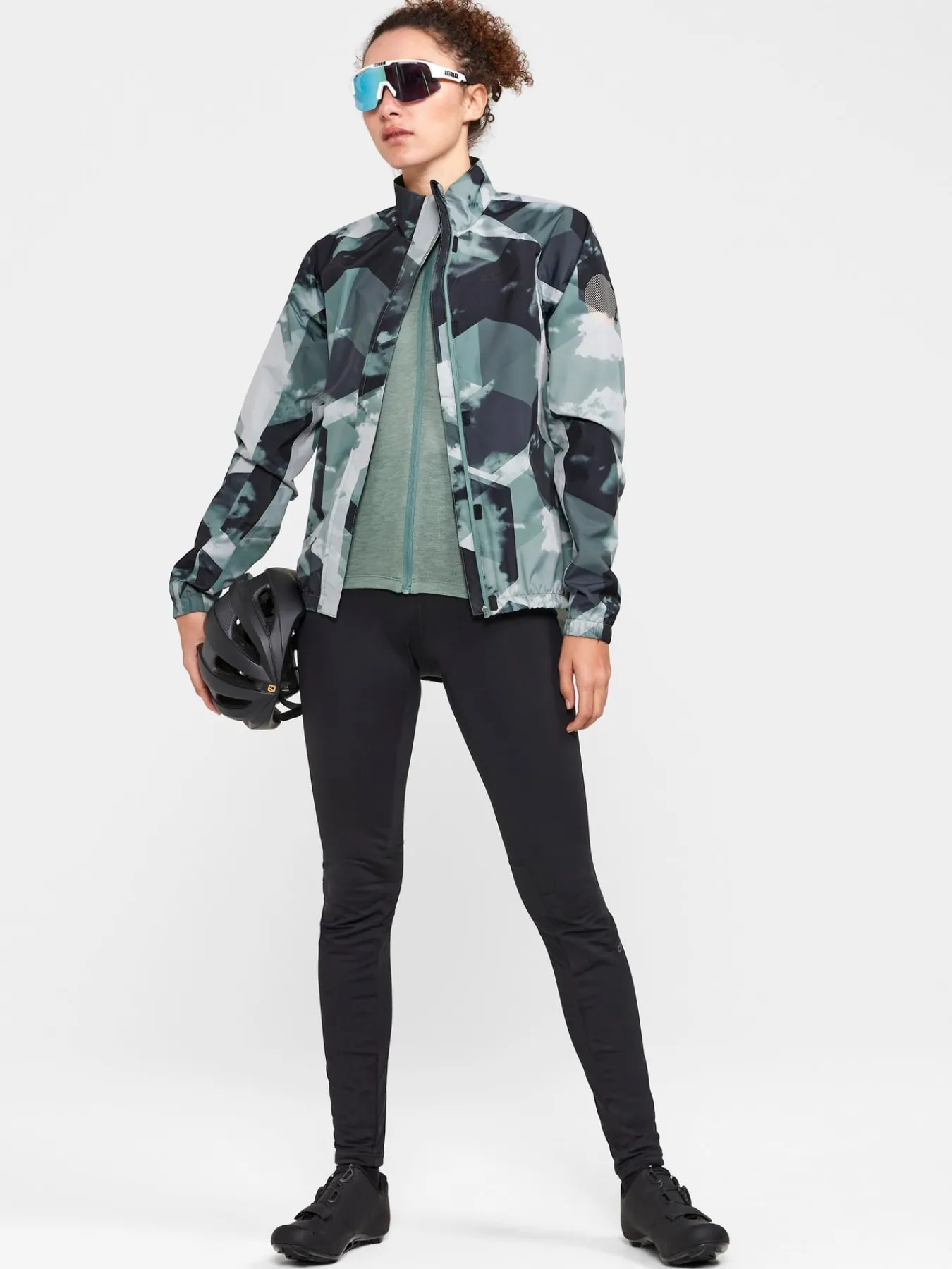 Gensere|Sykling>Craft Sportswear Core Bike Essence Wool LS Jersey W Thyme-Melange