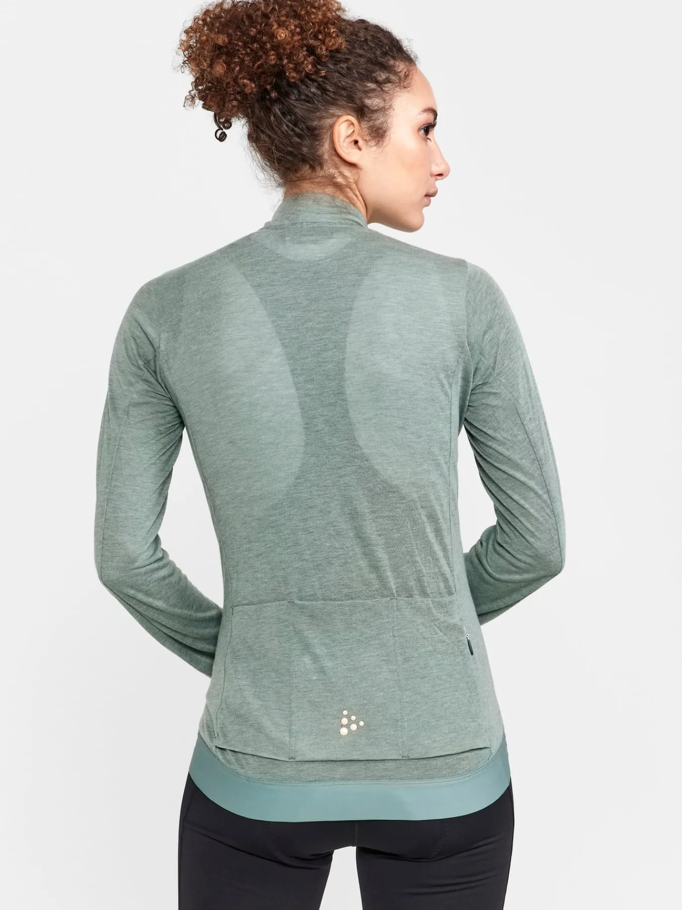 Gensere|Sykling>Craft Sportswear Core Bike Essence Wool LS Jersey W Thyme-Melange