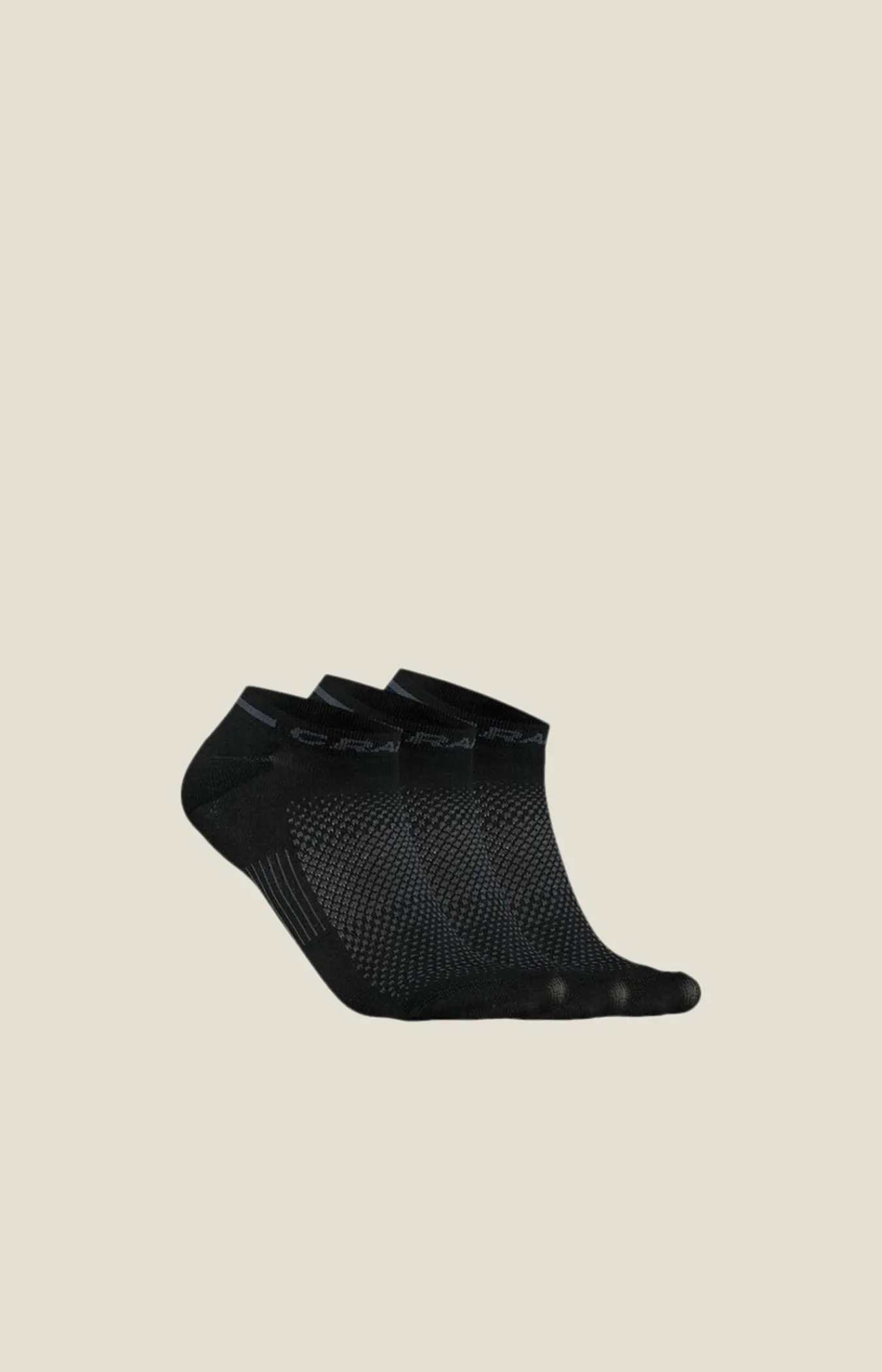 Sokker|Sokker>Craft Sportswear CORE Dry Shaftless Sock 3-Pack Black
