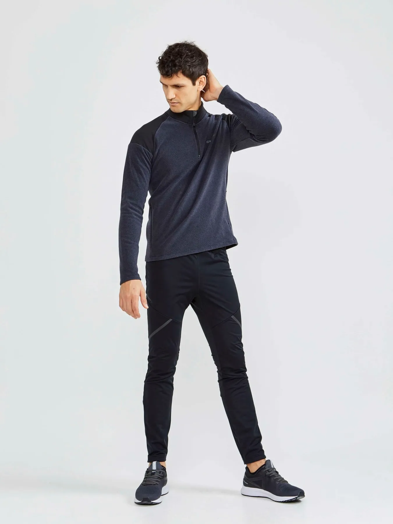Mellomlag & Fleece|Mellomlag>Craft Sportswear CORE Edge Thermal midlayer M BLACK-ASPHALT