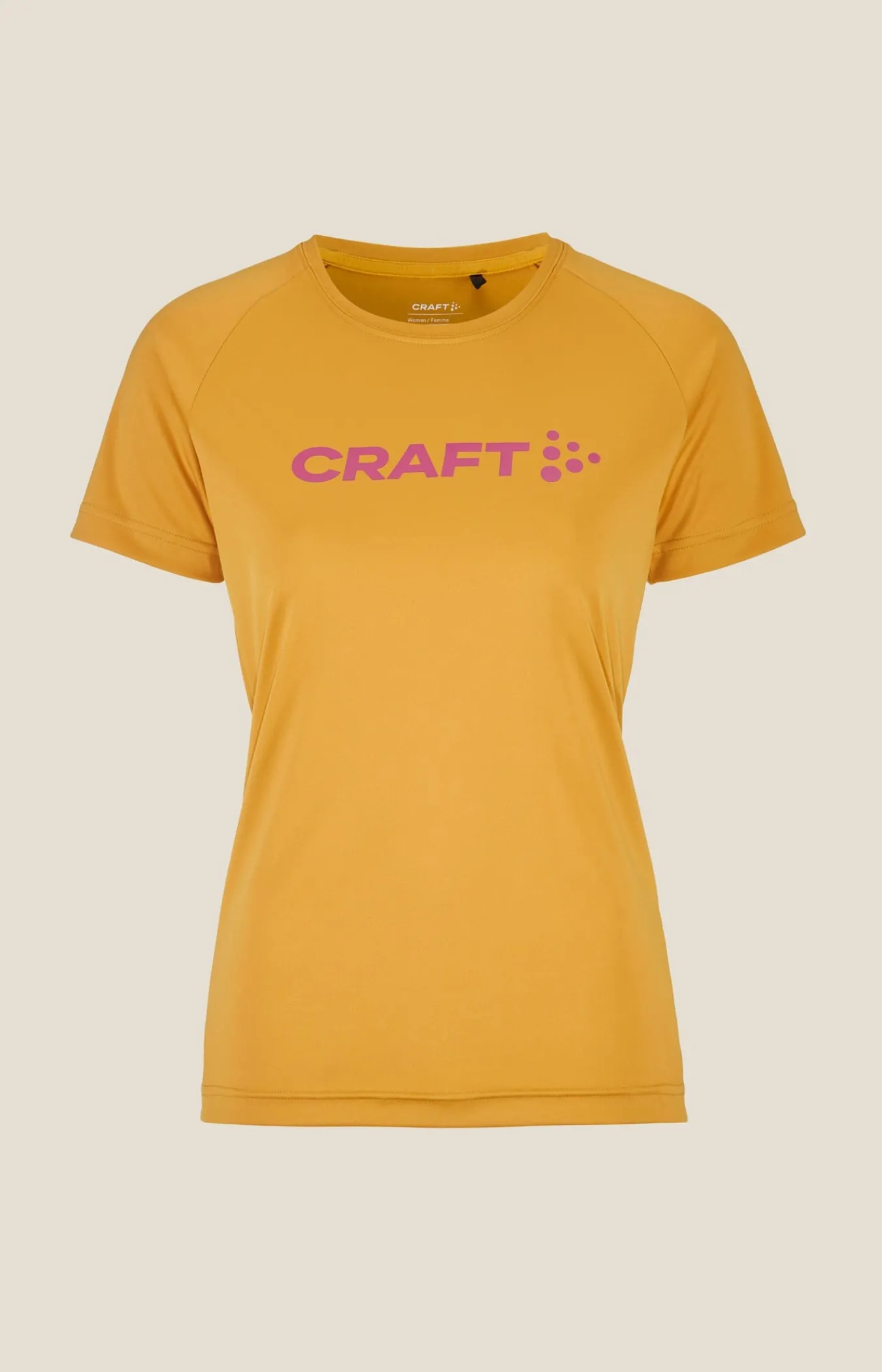 T-Skjorter & Singleter|Trening>Craft Sportswear CORE Essence Logo Tee W Turmeric/Rouge