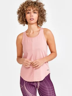 T-Skjorter & Singleter|Løping>Craft Sportswear CORE Essence Singlet W Bleikur
