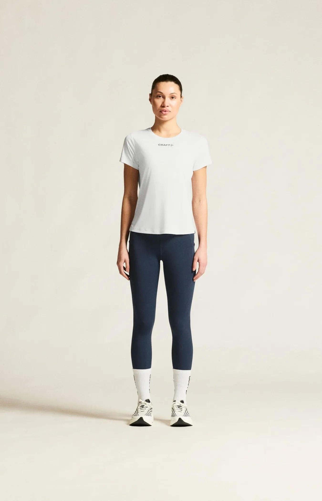 T-Skjorter & Singleter|Trening>Craft Sportswear CORE Essence Ss Tee 2 W White