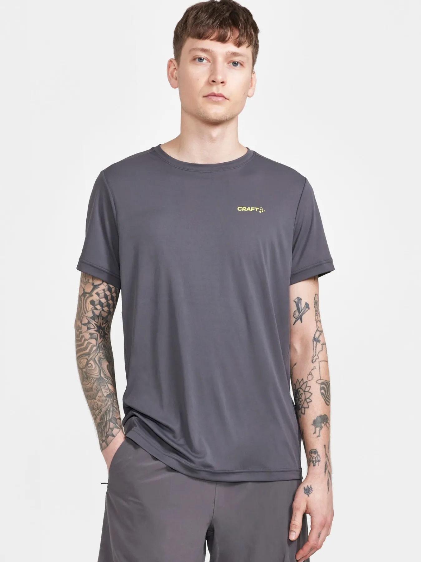 T-Skjorter & Singleter|Løping>Craft Sportswear CORE Essence SS Tee M Granite