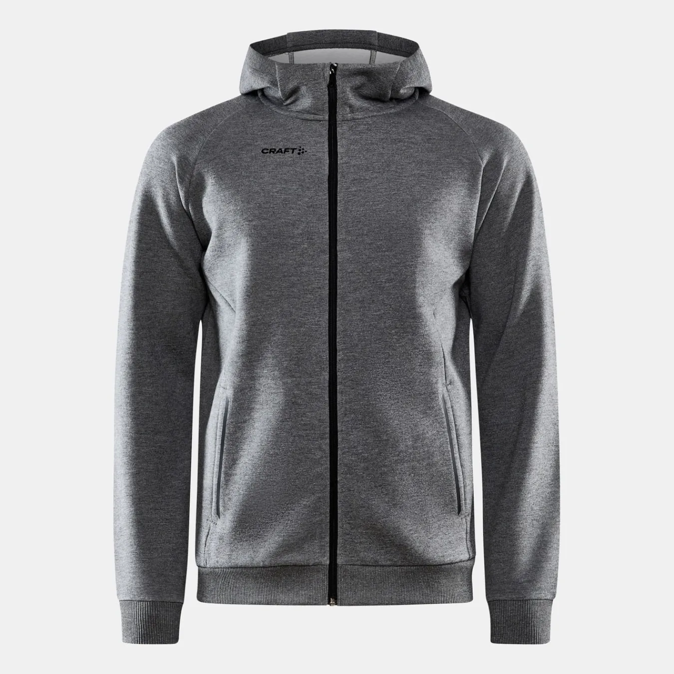 Gensere>Craft Sportswear CORE Soul Full Zip Hood M Dk Grey Melange